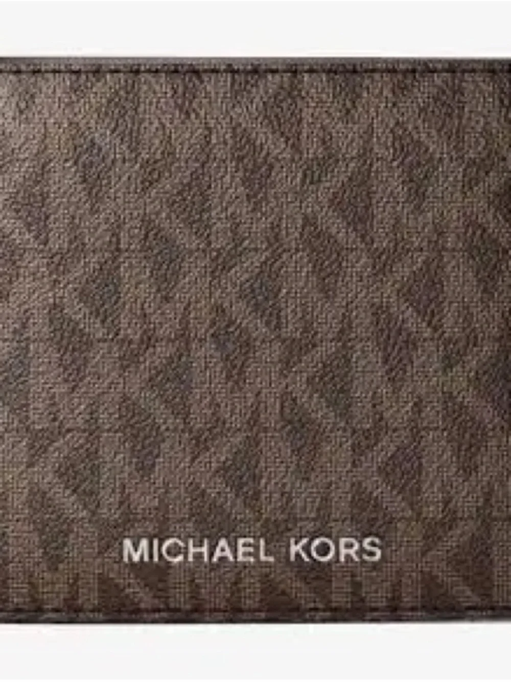 Michael Kors Mens Wallet Jet Set Brown Logo Bifold Wallet NEW In Box Giftable